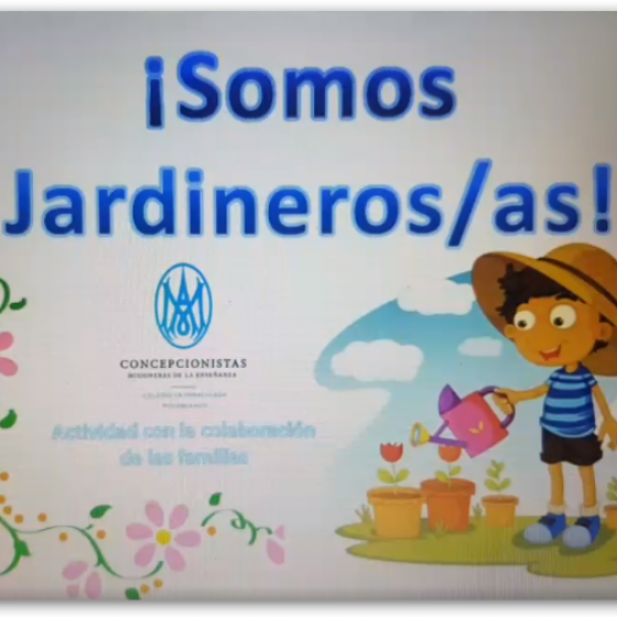 Taller de jardinería en primero de infantil